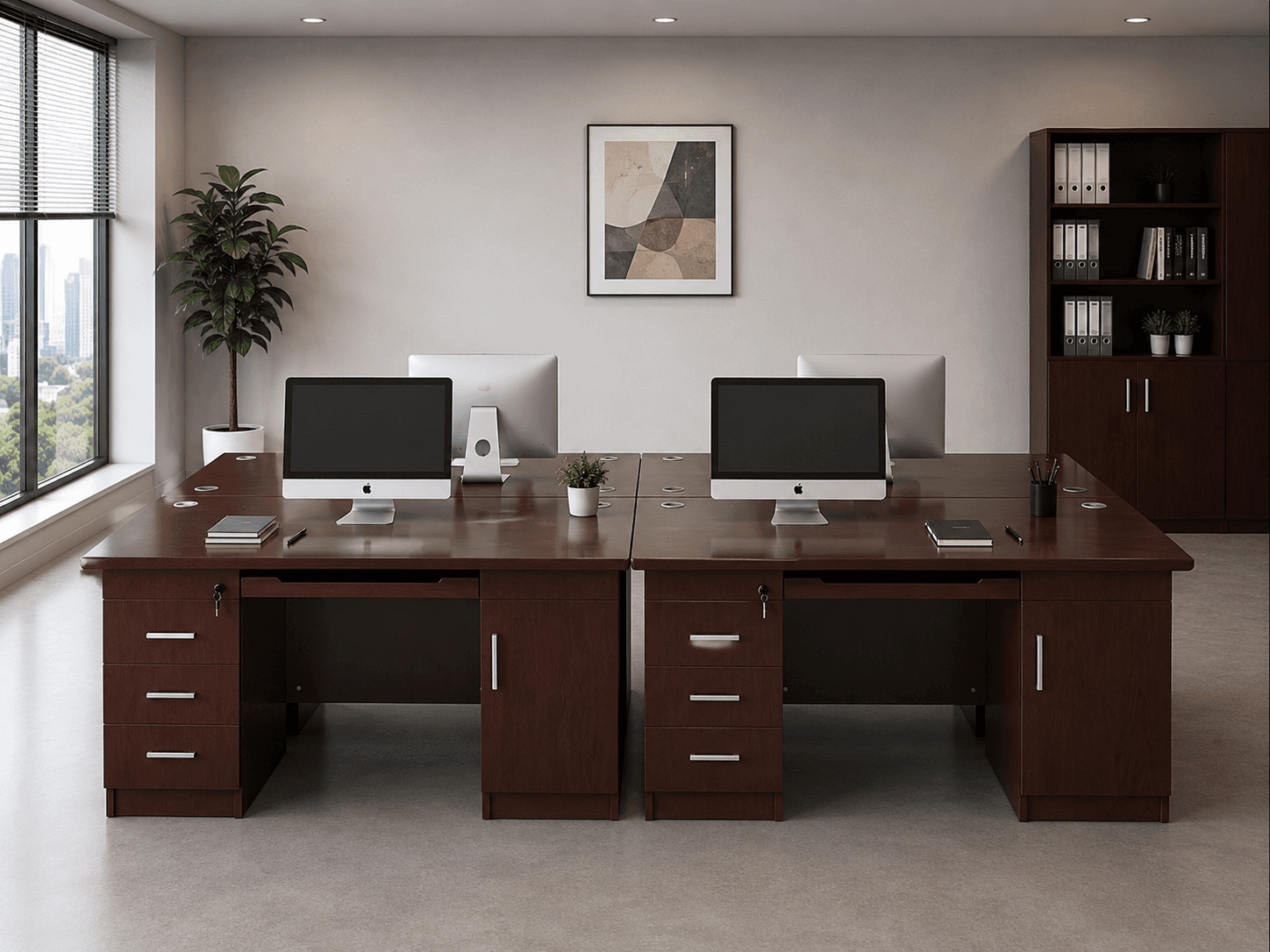 Solid Wood Office Desk thumbnail 3