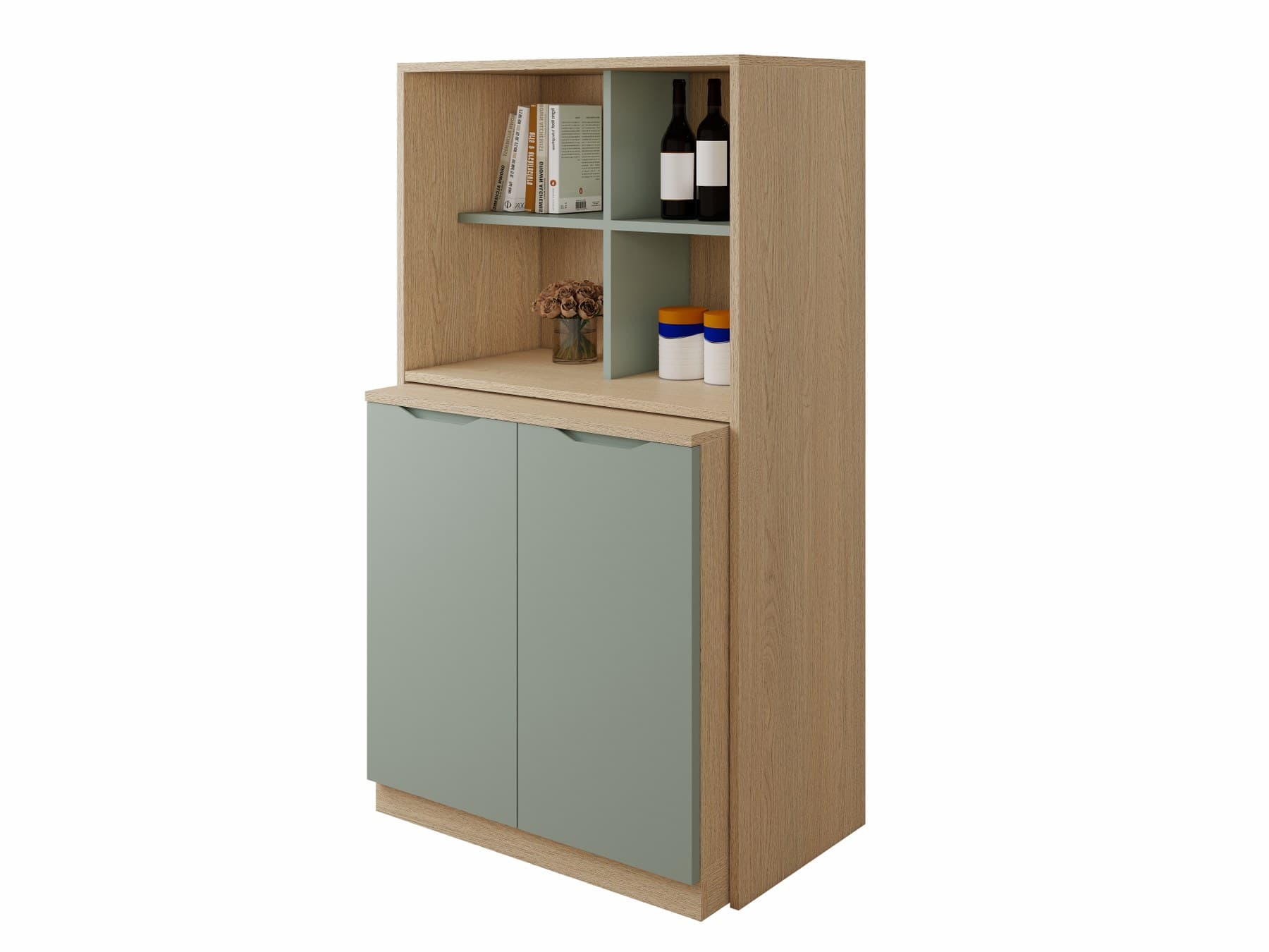 Drop-Down Folding Table Cabinet main view 1