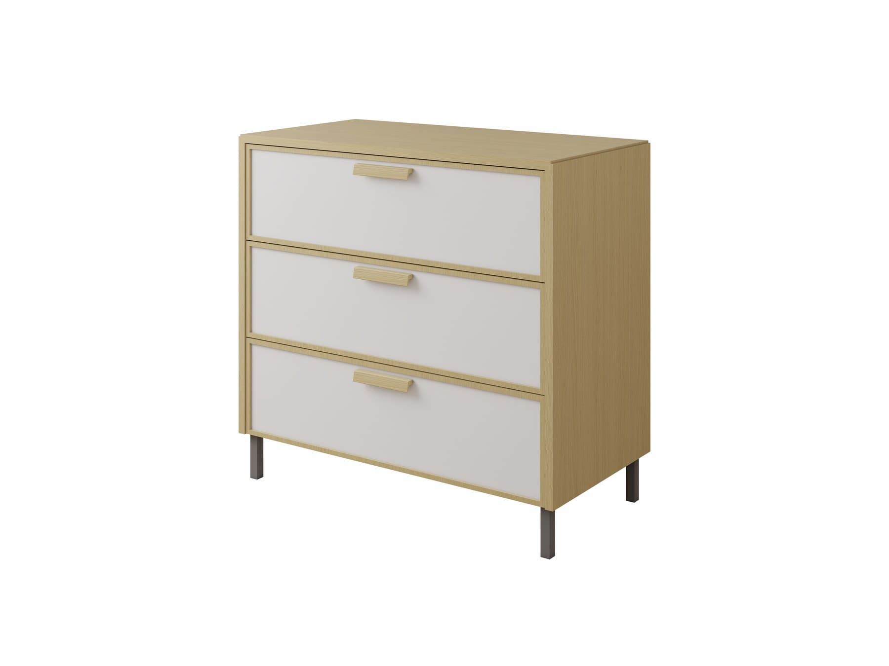 Grooved 3-Drawer Cabinet main view 1