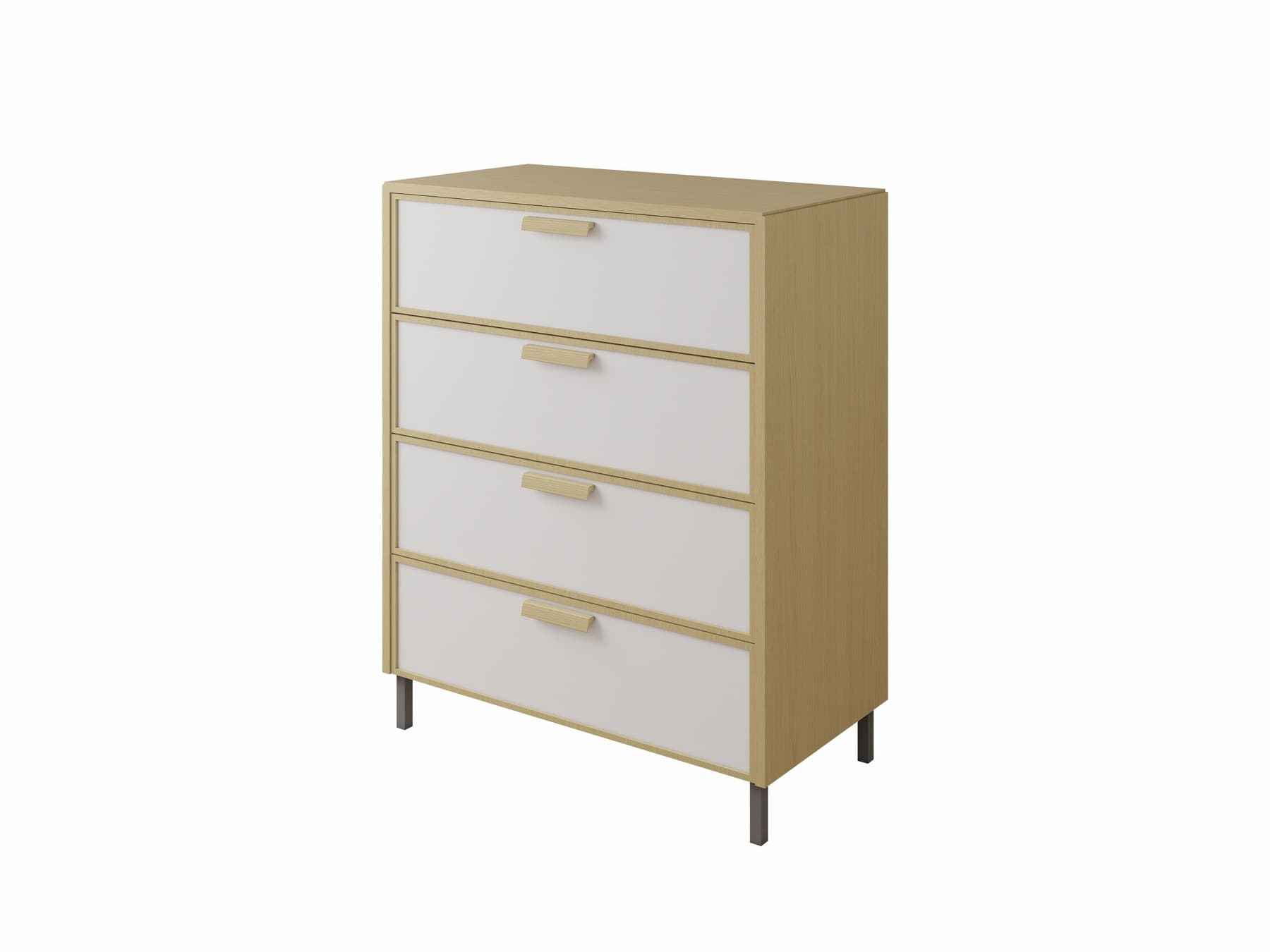 Grooved 4-Drawer Cabinet main view 1
